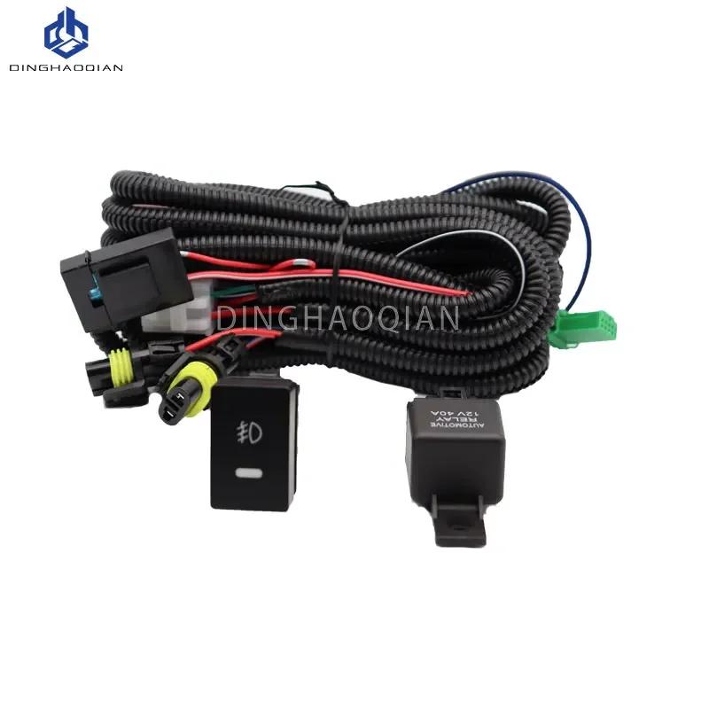 1 set Fog Lights  Fog Light Headlight For Honda HR-V Vezel  2019 2020 2021   Fog Lamp Cover Grill Frame Foglights Driving Lamp