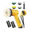 Qimedo Handy Electric Bath Cleaning Brush 5000mAh Large Capacity Battery (removable, Spare Battery Included) Cordless Rotating Cleaner with 3 Power