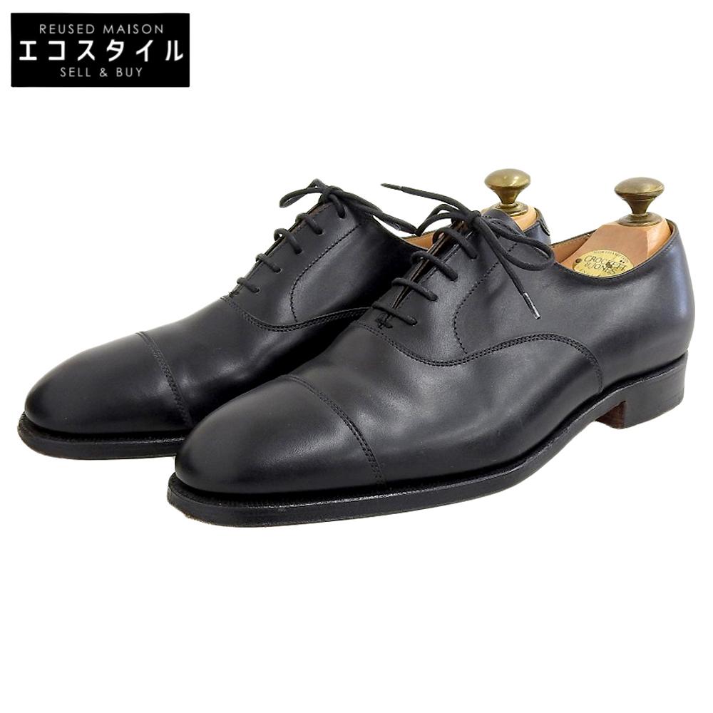 

Crockett&Jones Excellent condition CONNAUGHT straight tip shoes for men, black, size 6, E, 7742-12, last 236 shoes black leatherUsed