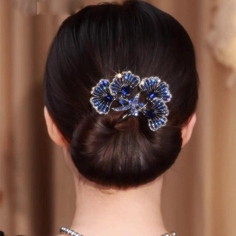 Ins Style Elegant Lazy Hair Curler Fshion Flower Fashion Flower Roller Hair Curler Lazy Hairpin Butterfly Hair Clips For Girls