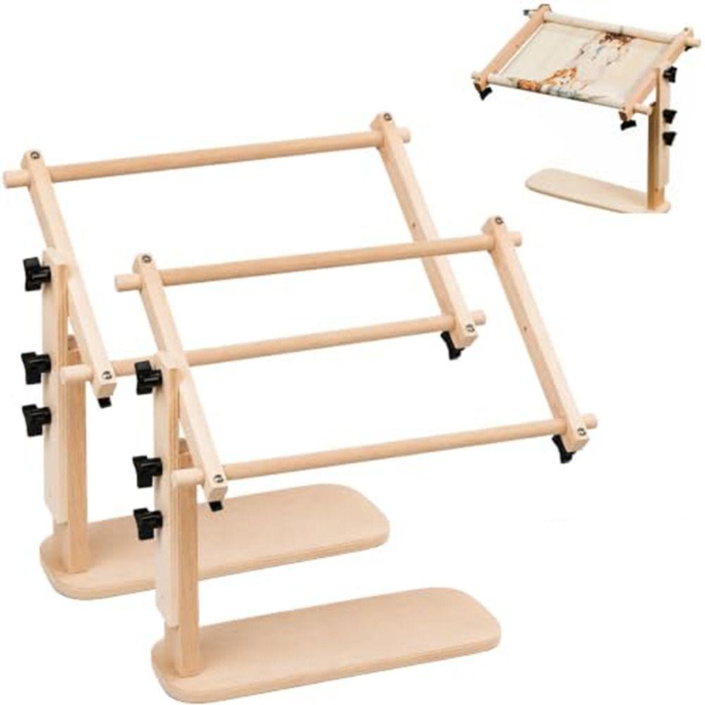 Portable Embroidery Stand Adjustable Angle Cross Stitch Stand Scroll Frame Holder Tapestry Work