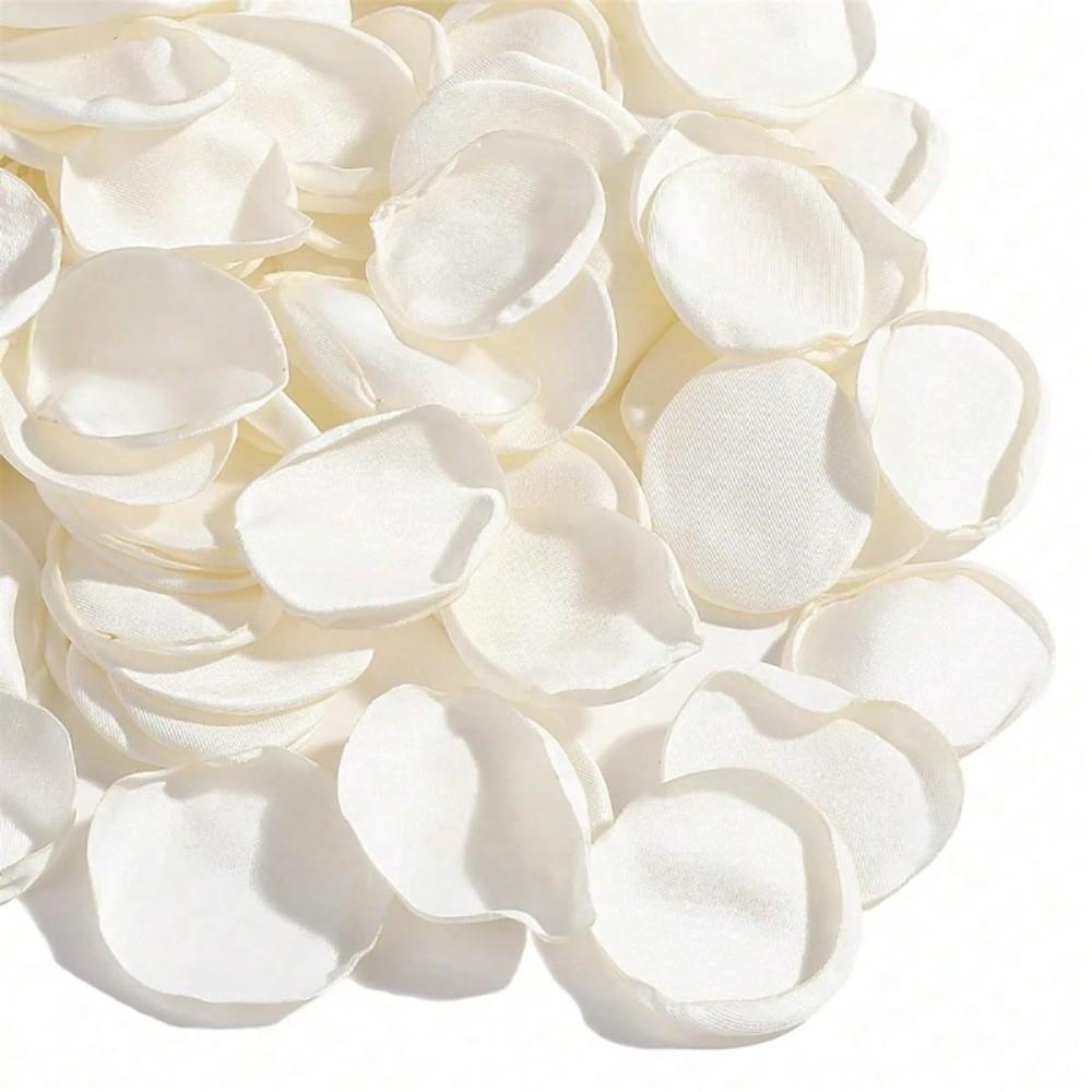 30/50/100pcs White Artificial Rose Flowers Silk Homme Decor Silk Rose Petals Bridal Showers