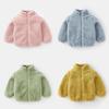 Children's Plush Spring/Autumn Coat for Boys and Girls - Warm, Double-Sided Fleece Outerwear