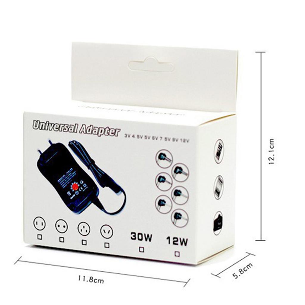 Power Supply Universal Adapter Wear Resistant Plastic Adjustable Power Adapter 2A 312V US Plug 30W