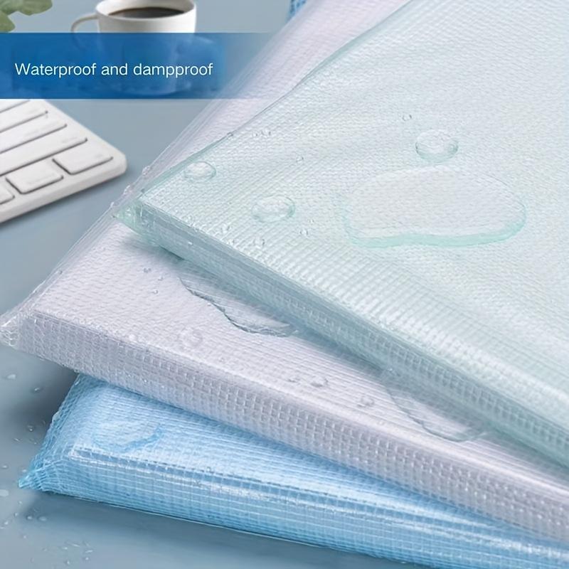 Carpeta de Archivo de Plástico Impermeable con Cremallera para Documentos de Papel Tamaño A3/A4 Estuche para Lápices Bolígrafos Caja Archivo Bolsa de Almacenamiento de Documentos para Oficina Material Escolar
