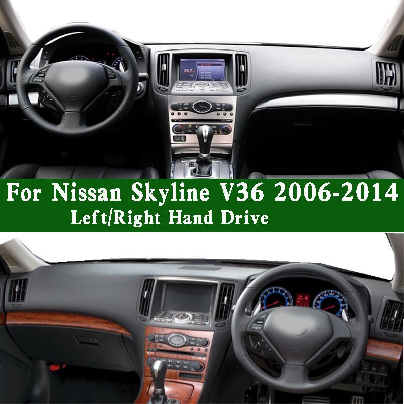 Per Nissan Skyline XII V36 370GT 350GT 250GT 2007-2013 Tappetino Cruscotto Copertura Cruscotto Pad Tappetino Cruscotto Ornamenti Antipolvere