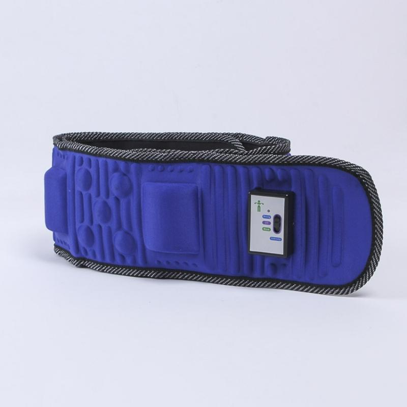 

Vibration Full Body Belt Abdominal Massager Electric Waist Fat Burning Slimming Belt Weight Loss Equipment Muscle Stimulator UK синій