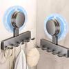 Suction Cup Hooks No Drill Bathroom Kitchen Wall Mount Hanger for Towels Coats Utensils Reusable Strong Grip On Tile Glass
