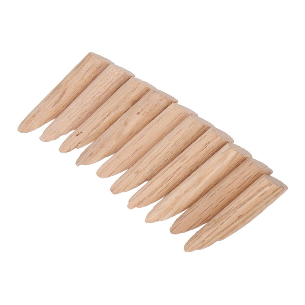50Pcs 3/8-Inch Diameter 9.5mm Pocket Hole Plugs Oak Solid Wood Solid Wood Plugs For Screw Holes Hardwood Wooden Dowel Plugs