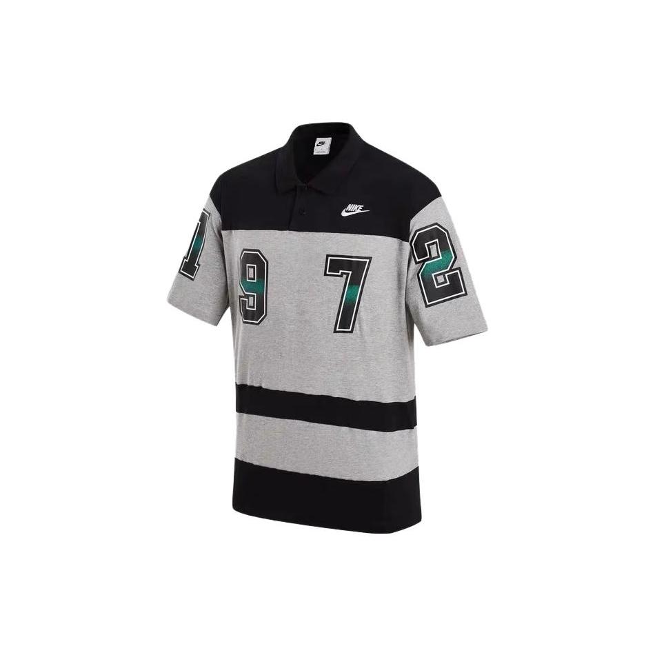 New Nike Polo Shirts Men's Black Gray Color FQ9582-063