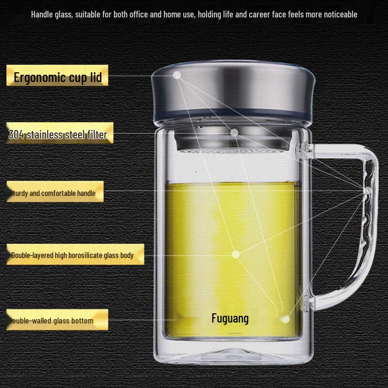 Fuguang Double-Layer Glass Bottle