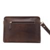 Herren Vintage Crazy Horse Leder Lange Clutch Tasche – Echte Rindsleder Umschlag Handtasche