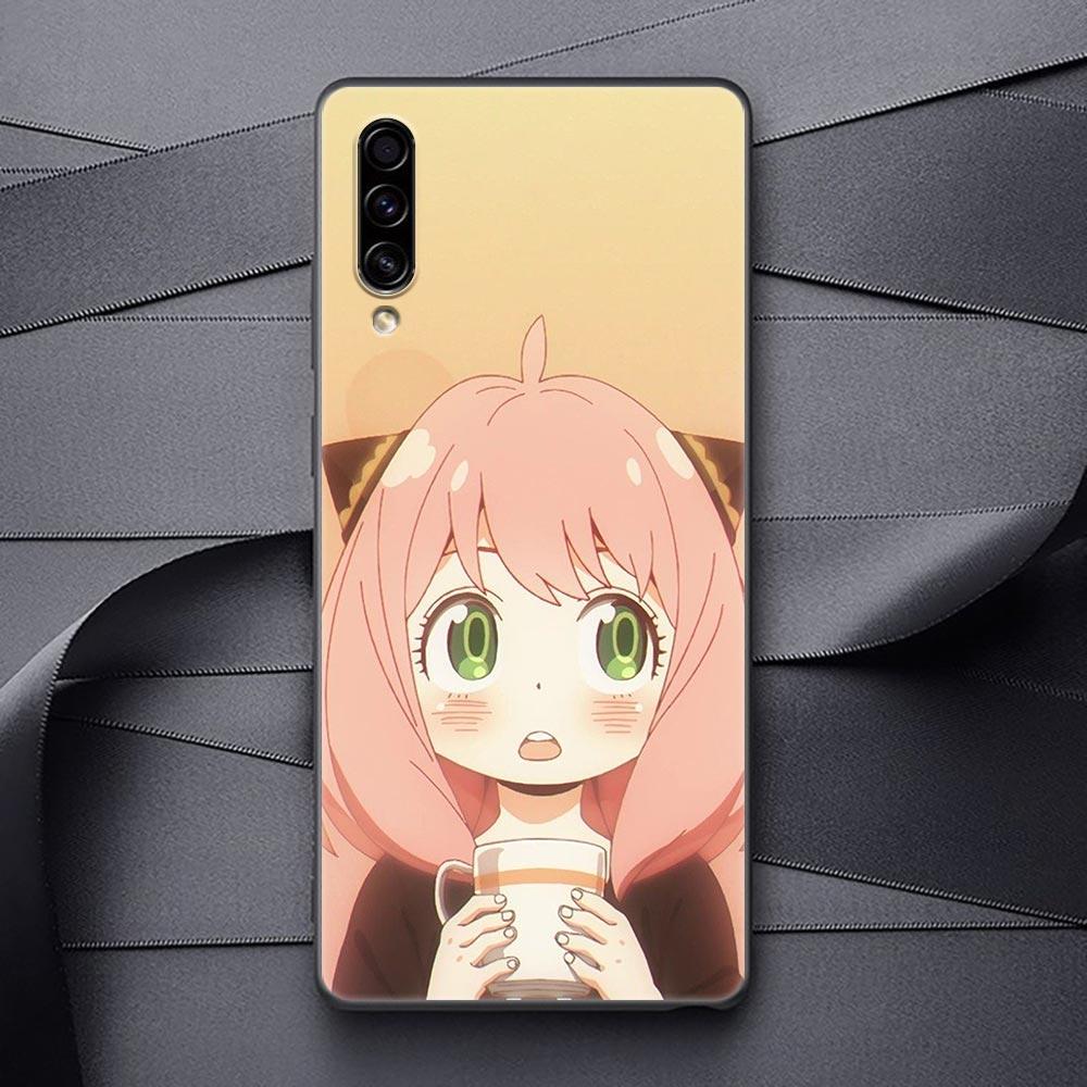 SPY X FAMILY Anime Black Soft Phone Case For Samsung Galaxy A90 A80 A70 A70S A60 A50 A40 A30 A30S A20S A20E A10 A10E Funda Coque