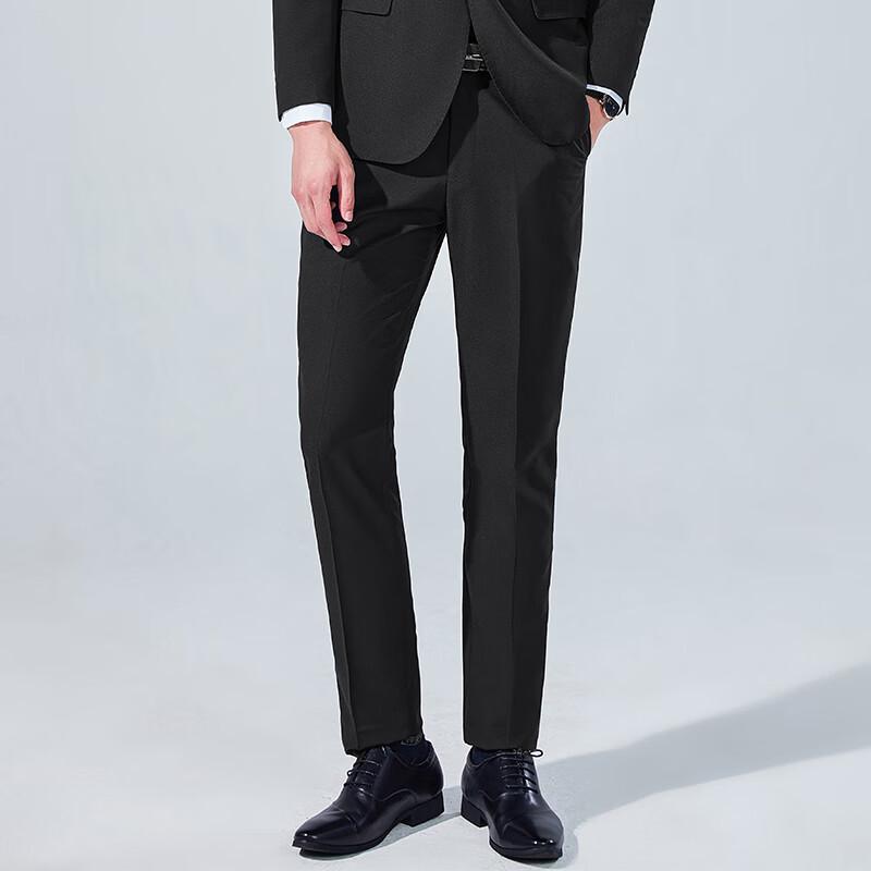 Men's Straight-Leg Business Casual Suit Pants