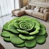 Flowers Print Rose Floor Mat Bathroom Water Absorbing Foot Mat Home Slip Anti