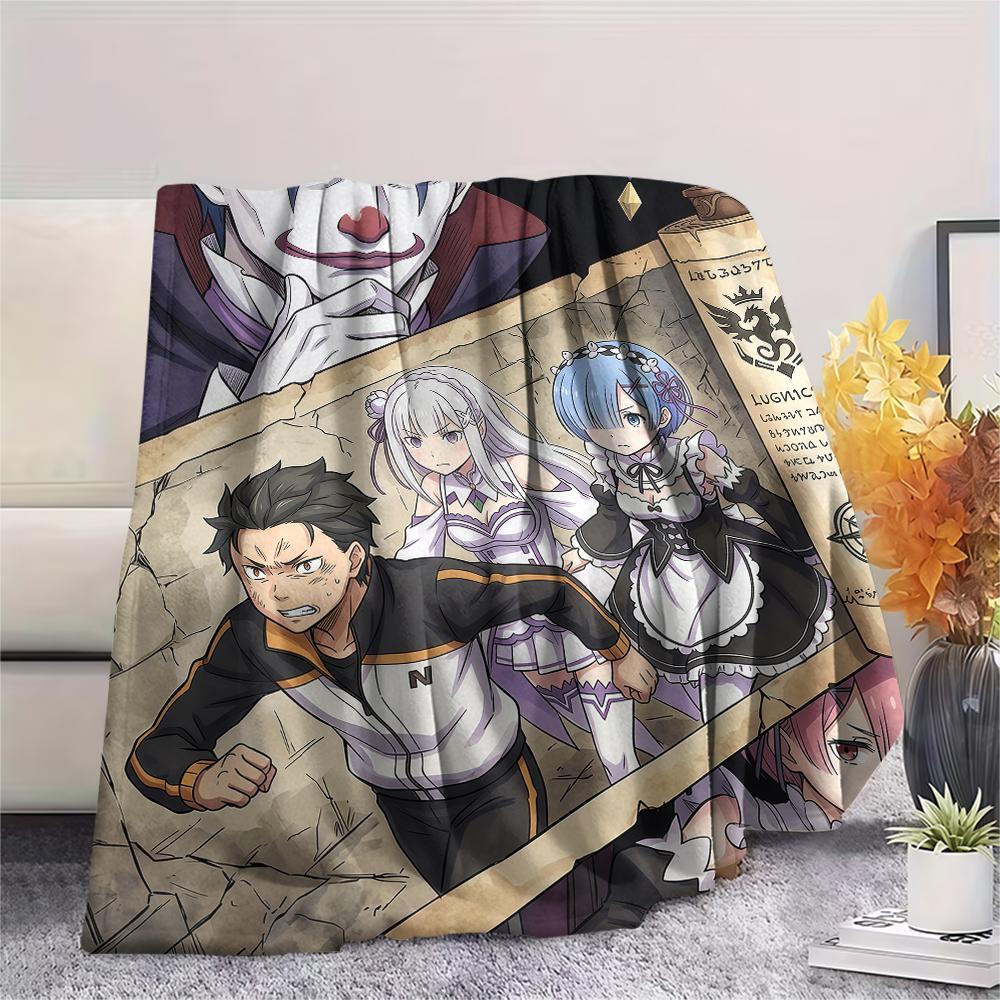 ReZero Starting Life in Another WorldPrint Flannel Blanket, High quality Comfortable for All Seasons, Home Decor, Warmth and Comfort