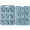 Silicone Eagle Ice Tray 9-Cavity Easy Release Chocolate Biscuit Mold DIY Creative Animal Shape Ice Cube Maker for Kitchen Baking
