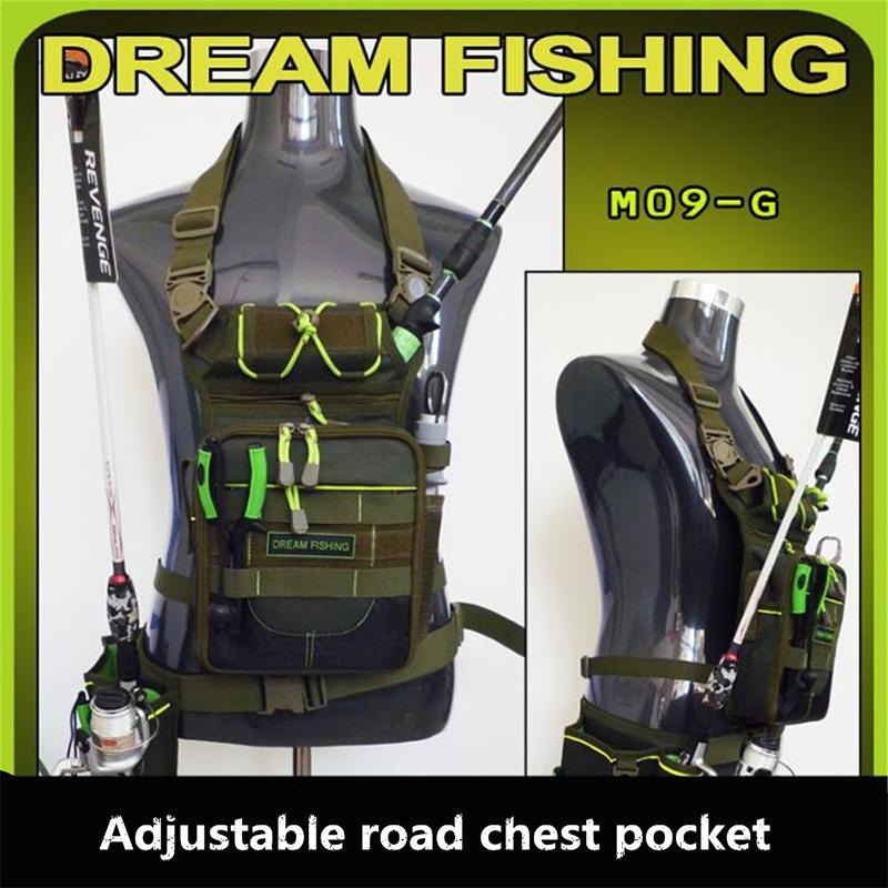 Multifunction Fishing Tackle Storage Bag Case Cover Waist Packs Chest Bag Leg Pack Fishing Rod Bag Pocket