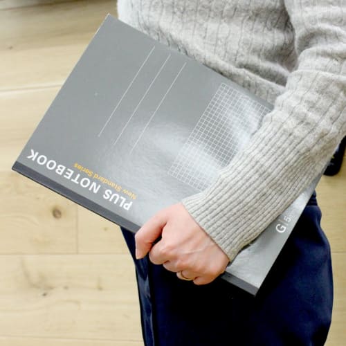 Plus Notebook A4 (No. 1) G-lined 5mm grid 40 sheets 3 volumes NO-204GS-3P 76-755