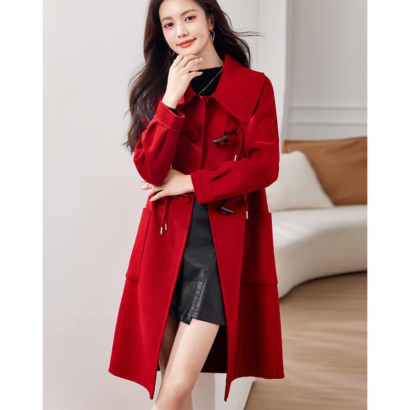

Likewater Years Women s Elegant Wool Blend Mid-Length Coat S