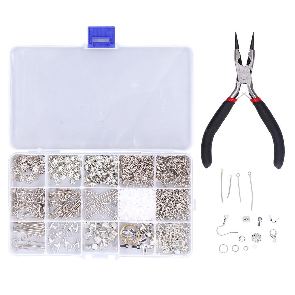 Jewerly Making Set Premium Metal Wide Application Necklace Making Kit with Round Nose Pliers