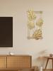 Iron Art Plant Leaf Wall Decor TV Background Wall Entrance Decoration