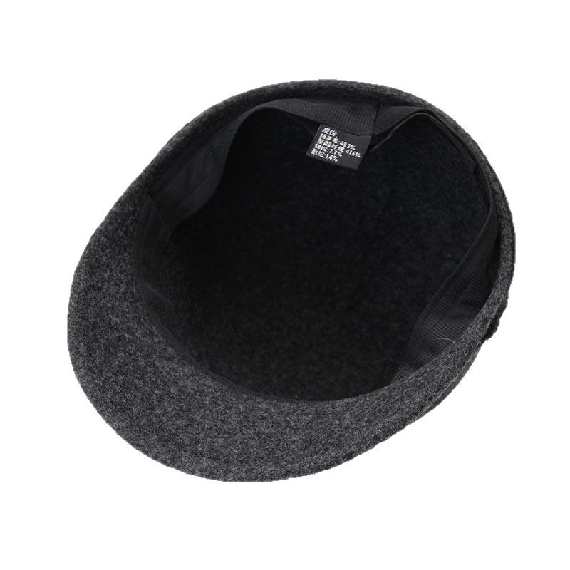 Autumn and Winter Wool Cap Women's Short-brimmed Equestrian Hat Elegant Face Small Warm Knight Hat Retro Top Hat