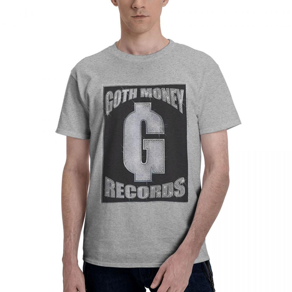 Goth Money Records Bling 100% Bomull Vardaglig Andningsbar Bekväm T-shirt Högkvalitativa Herrkläder Roliga Gåvor