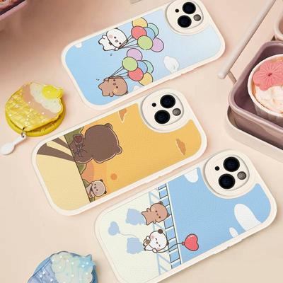Cute Bubu Dudu Cartoon Phone Case For IPhone 16 15 14 13 12 11 Pro Max Plus Shockproof Leather Cover