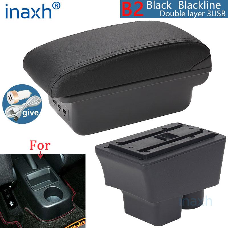 For Skoda FABIA Armrest For Skoda Fabia 2 2008-2014 Car Armrest Box Retrofit Parts Storage Box Interior Parts Car Accessories