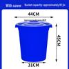Durable Round Plastic Bucket with Lid for Household Water Storage, Large & Extra-Large Capacity