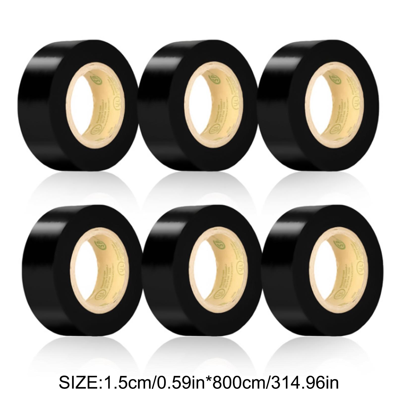 

6pcs Professional Electrical Tape 15*8MM Industrial Grade PVC Electrical Insulating Tape for Auto Electrical Protection