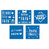Stencils - Happy Father's Day - 5 Designs - Any Surface - Reusable