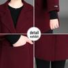 Mom's 2022 Autumn Wool Coat: Elegant Wide-Cut Trench for Middle-Aged and Elderly Women