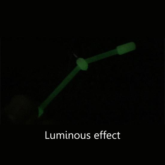 MUQZI Accessorio sportivo 5 pezzi Gancio girevole luminoso Connettore esca Bilancia per linea di pesce per la pesca in mare