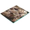 Durable and Stylish Glass Kitchen Backsplash with Coffee Bean Pattern 60X52 Cm