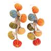 Stylish Autumn Dangle Earrings for Women Large Handmade Fabric Pumpkin Sunflower Designs Statement Jewelry Pieces