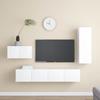 VidaXL TV Unit Set 4 Pcs White Chipboard