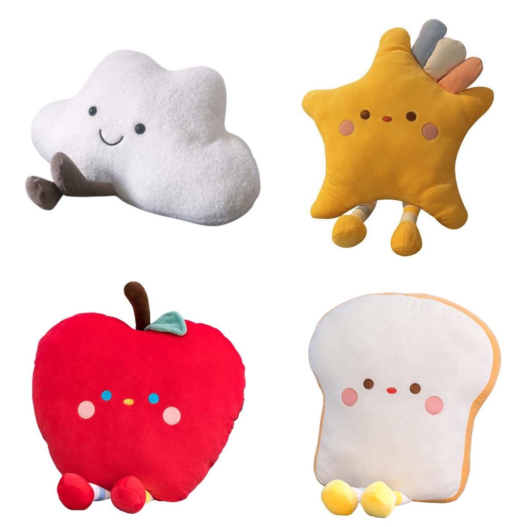Soft And Fluffy Cloud And Star Plush Pillow Toy For Teenagers