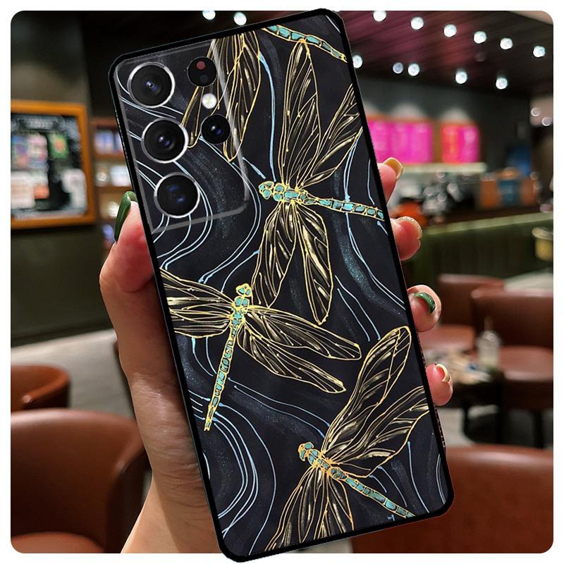 

Dragonfly Phone Case For Samsung Galaxy S24 Ultra S20 S21 S22 S23 S25 Ultra S9 S10 Plus S25 FE Cover Galaxy S22 Plus