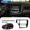 Real Soft Carbon Fiber Sticker For Mitsubishi Outlander 2014 2015 2016 2017 2018 2019 2020 LHD RHD Car Center Console Frame