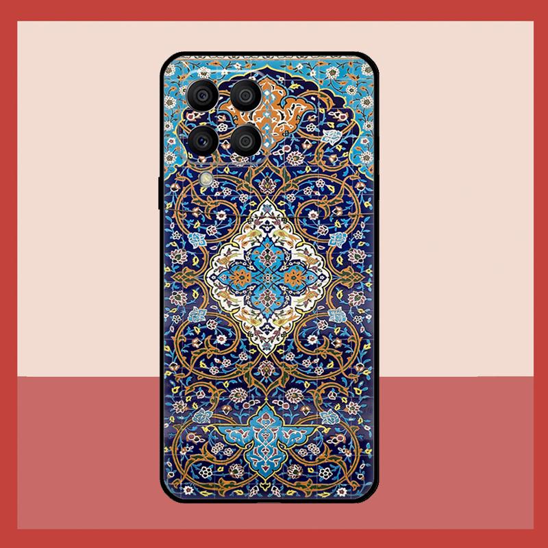 Persian Carpet Floral Pattern Case For Samsung Galaxy M11 M31 M14 M34 M54 M12 M32 M52 M15 M13 M06 M16 M36 M56 M53 M35 M55