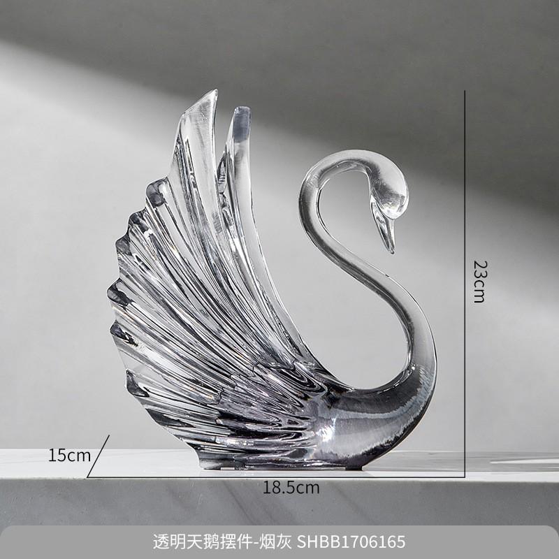 Modern Resin Swan Decorative Figurine Living Room Bedroom TV Cabinet Home Decor Gift Couples Wedding Housewarming
