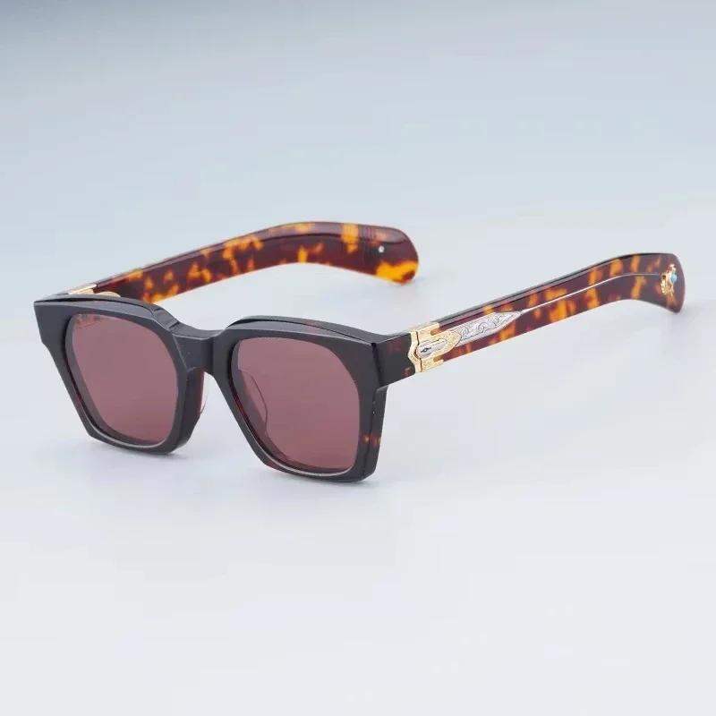 Big Square High Street Fashion Sunglasses Uv400 Designer Brand Men Classical Vintage Eyeglasses with Case