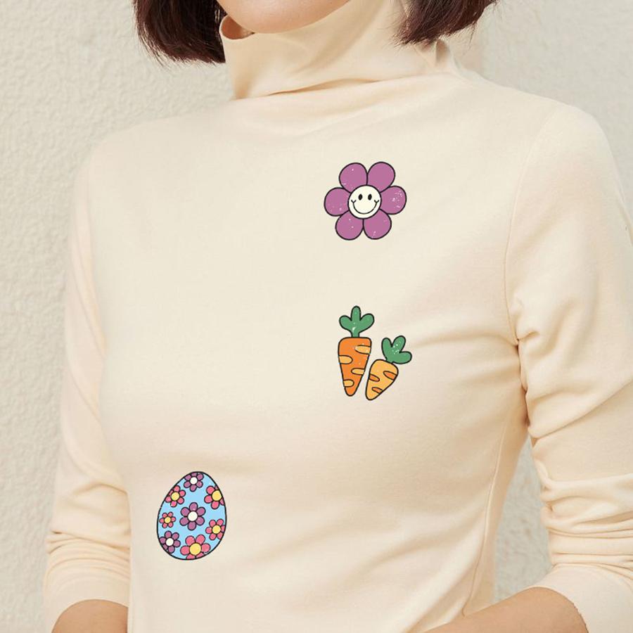 Happy Easter Designs Patch On Clothes Fashion Heat Press Appliqued Jeans Diy Accessory Sticker Stripes Patch Decals Bunny Wishes
