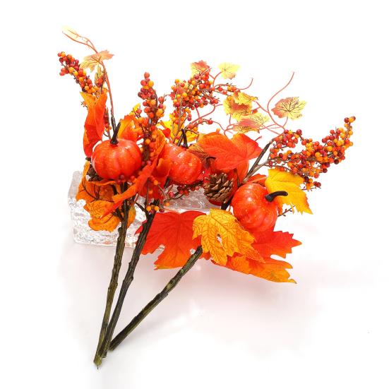 Fake Fall Maple Leaves Realistic Looking Vibrant Color Easy To Clean