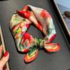 Brand 100% Pure Silk Scarf Women Neck Hair Foulard Square Headband Scarves Bandana Fashion Hijab Poncho Scarves Pashmina Shawl