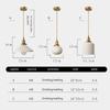 LED Nordic Ceramic Glass Chandeliers Single Head Bedroom Living Room Dining Rooms Entrance Hallway Bedside Lamps Home Decoration