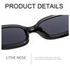 Fashion Women Sunglasses Men Square Vintage Big Frame Sun Glasses Stylish Mirror Black Retro Oculos