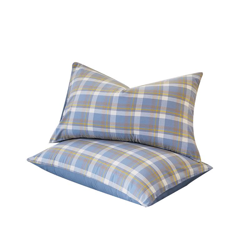 Hongdou Class A Pure Cotton Yarn-Dyed Pillowcase (Pair Pack, 48x74cm) 48x74cm (Pair)